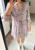Lila kleedje beige bloemetjes Esqualo, Kleding | Dames, Paars, Ophalen of Verzenden, Maat 36 (S), Boven de knie