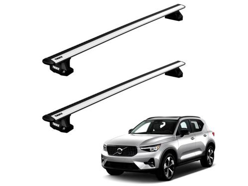 Location Barre de toit Thule Wingbar Volvo XC40 + porte vélo, Autos : Divers, Coffres de toit, Comme neuf, Enlèvement