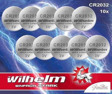 Wilhelm 10 knoopcelbatterijen CR 2032 | Nieuw beschikbaar voor biedingen