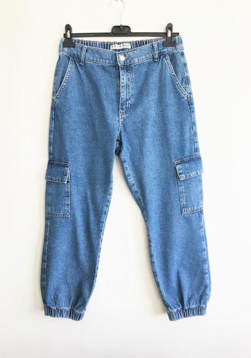 PRIMARK - cargo jeans - 40, Kleding | Dames, Spijkerbroeken en Jeans, Zo goed als nieuw, W30 - W32 (confectie 38/40), Blauw, Verzenden