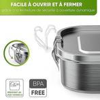 Premium lunchbox van roestvrij staal | GRATIS LEVERING, Diversen, Schoolbenodigdheden, -, Verzenden, -, Nieuw