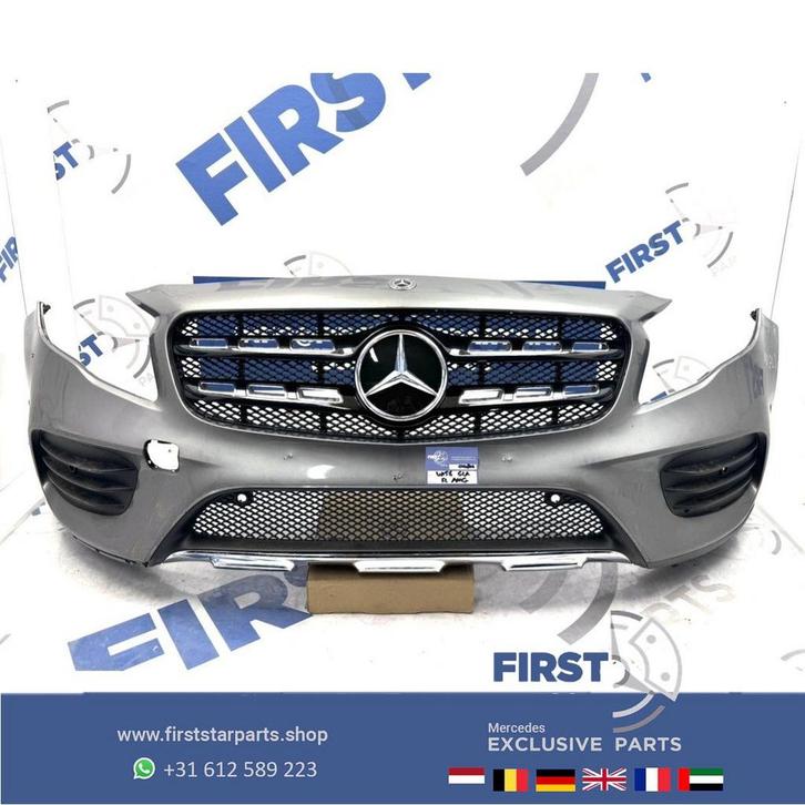 W156 BUMPER GLA FACELIFT AMG VOORBUMPER X156 ZWART WIT GRIJS, Auto-onderdelen, Carrosserie, Bumper, Mercedes-Benz, Voor, Gebruikt