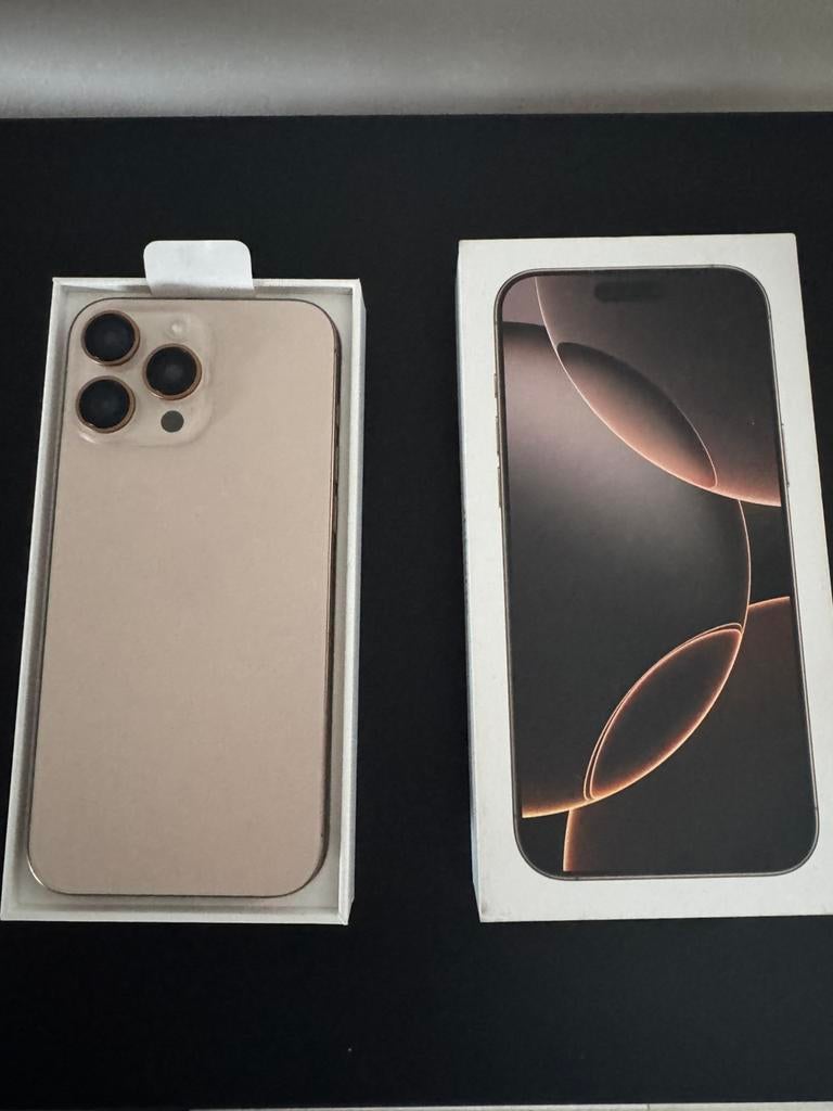 iPhone 16 Pro Max 256 Gb Gold, Télécoms, Téléphonie mobile | Apple iPhone, Enlèvement, Comme neuf, 256 GB, IPhone 16
