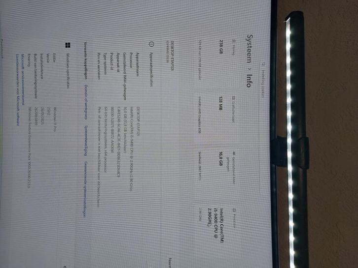 Fujitsu esprimo ssf d538 met 27 inch monitor, Computers en Software, Desktop Pc's, Zo goed als nieuw, 3 tot 4 Ghz, SSD, 16 GB