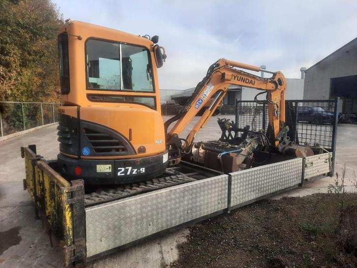 Minigraver Hyundai R27Z-9 complete set, Zakelijke goederen, Machines en Bouw | Kranen en Graafmachines, Graafmachine, Ophalen