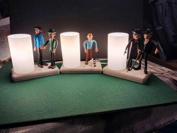 kuifje tintin ,brabo buigfiguren lampen 1979. beschikbaar voor biedingen