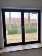5 halfhoge houten ramen en 1 hoog raam, Doe-het-zelf en Bouw, Ophalen of Verzenden