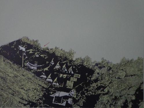 litho van Martin Baeyens landschap uit 1982, Antiek en Kunst, Kunst | Litho's en Zeefdrukken, Ophalen of Verzenden