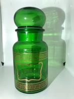 Superbe bocal en verre vert fabriqué en Belgique, Antiek en Kunst, Antiek | Glaswerk en Kristal, Ophalen of Verzenden
