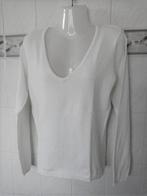 La Redoute : wit katoenen trui pull diepe V-hals , mt 38, Kleding | Dames, Truien en Vesten, Maat 38/40 (M), Ophalen of Verzenden