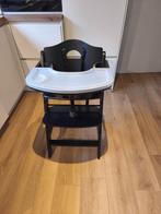 Childhome Eetstoel Evosit + eettablet Black + kussentje, Kinderen en Baby's, Kinderstoelen, Ophalen, Gebruikt, Meegroeistoel, Stoelverkleiner