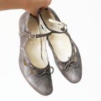 Schitterende Leren Footnotes Pumps -s6 (Maat 40½) € 40,-, Kleding | Dames, Pumps, Verzenden, Zo goed als nieuw, Grijs