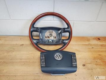 VW Phaeton 2002 - 2011 stuur + airbag HOUT nette staat €250