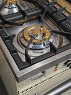 🔥Luxe Fornuis Boretti 80 cm crème + rvs 5 pits 1 oven, Elektronische apparatuur, 60 cm of meer, 5 kookzones of meer, Vrijstaand