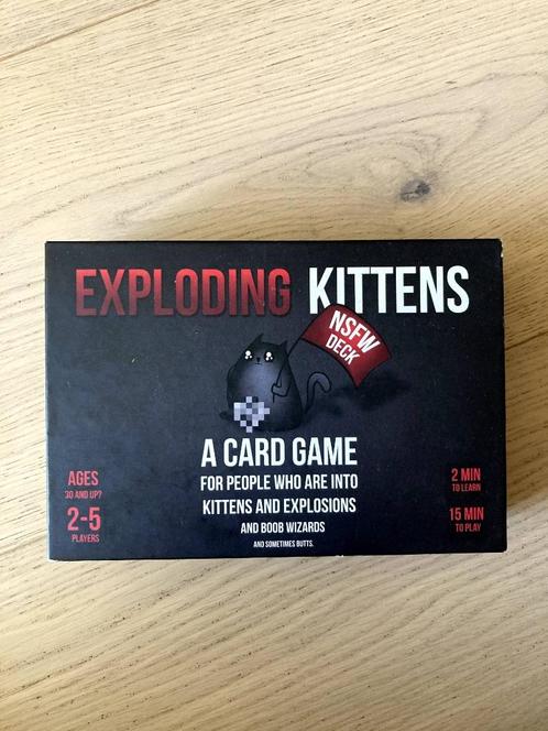 Exploding Kittens NSFW version, Hobby en Vrije tijd, Gezelschapsspellen | Kaartspellen, Gebruikt, Vijf spelers of meer, Ophalen
