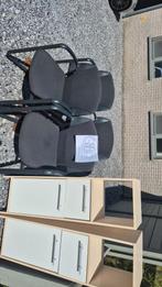 4 stoelen 2 badkamerkastjes, Huis en Inrichting, Stoelen, Ophalen, Gebruikt