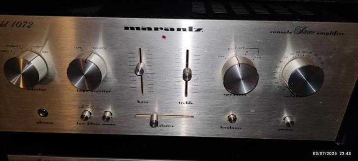 MARANTZ TUNER VINTAGE 2050 L/DECK K7 5O10/AMPLI1072, Audio, Tv en Foto, Tuners, Gebruikt, Analoog, Ophalen