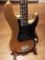 Squier 60's Precision Bass Aztec Gold met Fender neck, Muziek en Instrumenten, Ophalen of Verzenden