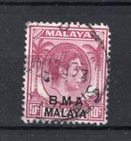 MALAYA B.M.A Yt. 8 estampillée 1945, Enlèvement ou Envoi, Affranchi, Asie du Sud Est