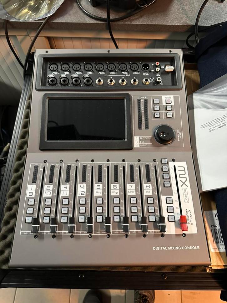 Digitale mixer Fos technologies DM20M (nieuw), Audio, Tv en Foto, Karaoke-apparatuur, Zo goed als nieuw, Ophalen