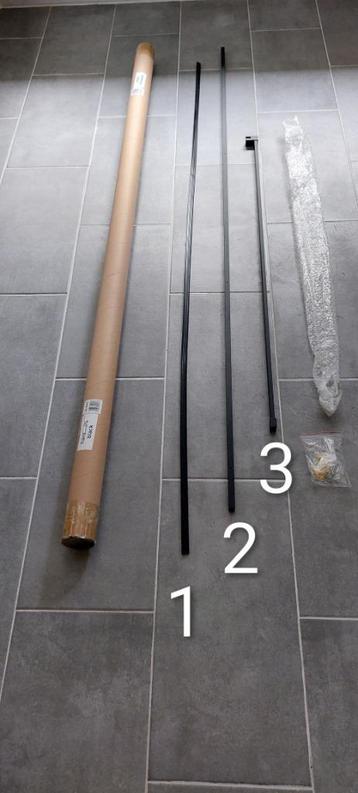 Profielset voor inloopdouche mat zwart. Nieuw! beschikbaar voor biedingen