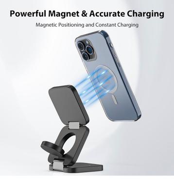 3-in-1 draadloze foldable charger iphone - airpods - watch beschikbaar voor biedingen
