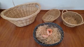Assortiment manden (gratis), Osier, Comme neuf, Enlèvement, Panier