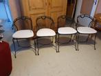 4 handgemaakte gietijzeren stoelen – klassiek en duurzaam, Ophalen, Zo goed als nieuw, Vier, Klassiek