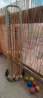 Oud vintage croquetspel, Ophalen, Gebruikt