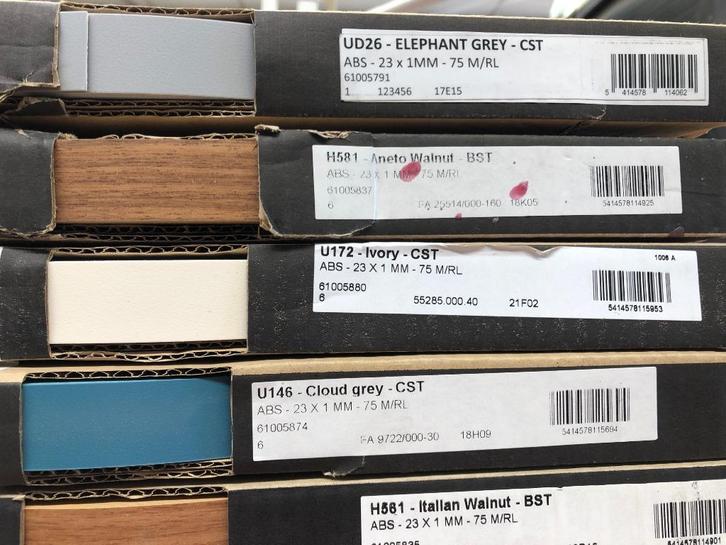 kantenband ABS UNILIN, Doe-het-zelf en Bouw, Hout en Planken, Nieuw, Ophalen