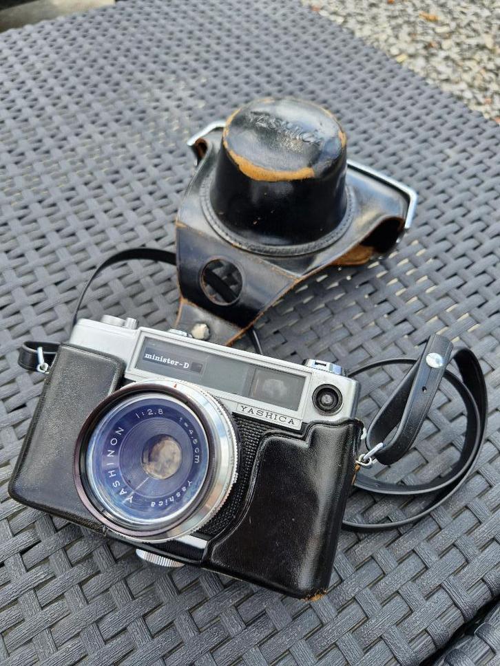 Oud Yashica minister-D fototoestel, Audio, Tv en Foto, Fotocamera's Analoog, Gebruikt, Ophalen of Verzenden