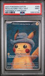 PSA9 Pikachu with Grey Felt Hat #85 Van Gogh Promo, Enlèvement ou Envoi, Neuf, Cartes en vrac, Foil