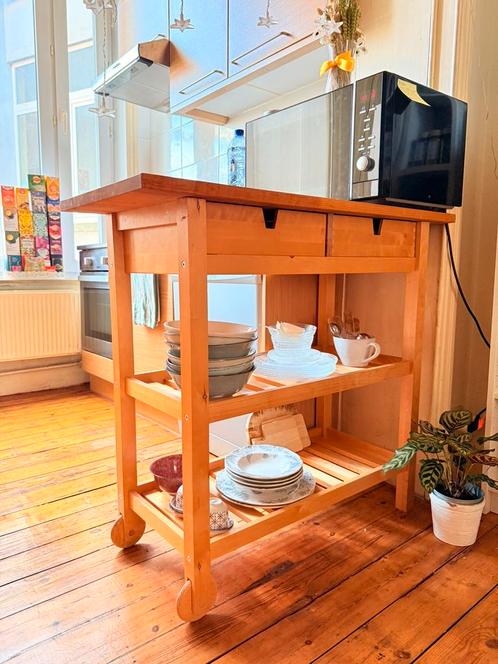Dessert IKEA BEKVÄM en Bois – Bouleau Massif – Bon état, Huis en Inrichting, Kasten | Stellingkasten, Zo goed als nieuw, Ophalen