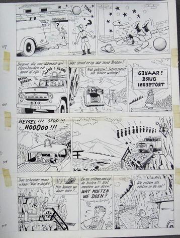 POM - page originale PIET PIENTER et BERT BIBBER, Enlèvement ou Envoi