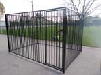 hondenren kennel hondenrennen kennelpaneel ZWART, 100 cm ou plus, 110 cm ou plus, Enlèvement ou Envoi, Neuf