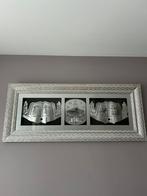 Grand cadre islamique argenté avec horloge, Enlèvement, Comme neuf