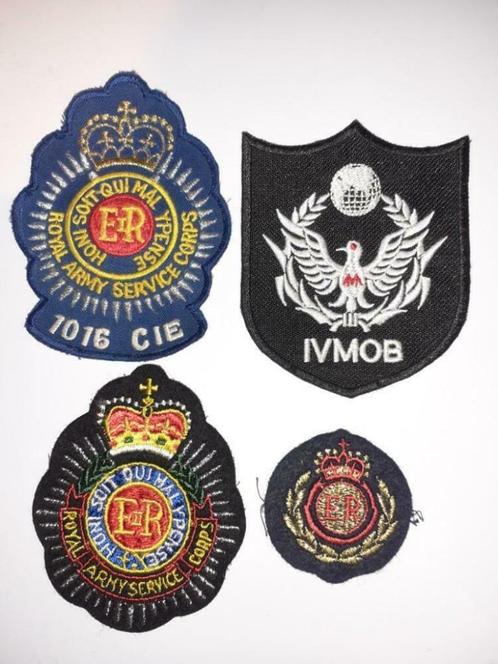 4 ‘U.K. Army’-patches, Verzamelen, Militaria | Algemeen, Landmacht, Embleem of Badge, Ophalen of Verzenden