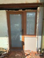 Porte pvc bruin +chassis, Doe-het-zelf en Bouw, Raamkozijnen en Schuifdeuren, Ophalen, Zo goed als nieuw