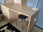 Bureau met ladekast en boekenrek, Huis en Inrichting, Kasten | Ladekasten, Ophalen, Gebruikt, 100 tot 150 cm, 3 of 4 laden