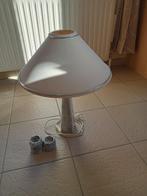 A vendre lampe de table pied en marbre et 2 petits bougoirs., Overige materialen, Zo goed als nieuw, 50 tot 75 cm, Ophalen