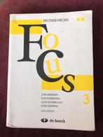 Focus 3 bronnenboek, Secondaire, Elke Parmentier; Koen Soenens, Utilisé, Enlèvement ou Envoi
