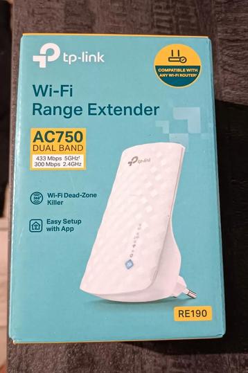 Tp-Link AC750 dual-band wifi-versterker (RE190) beschikbaar voor biedingen
