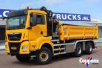 MAN TGS 33.420 2 Zijdige kipper + kraan 6x6 Stuur as, Auto's, Vrachtwagens, Automaat, MAN, Bedrijf, Diesel