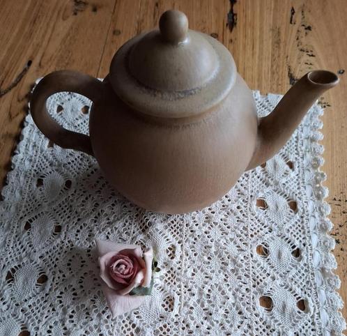 Franse Vieux gres theepotje, Antiek en Kunst, Curiosa en Brocante, Ophalen of Verzenden