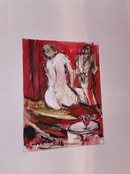 Œuvre originale à l'huile sur toile certificat Arien Winkel, Enlèvement