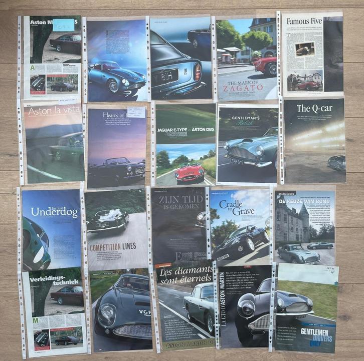 ASTON MARTIN DB4 & DB5 & DB6 - ARTIKELS, Boeken, Auto's | Folders en Tijdschriften, Ophalen of Verzenden