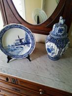 Bol et vase. Porcelaine de Delft, Antiquités & Art, Enlèvement ou Envoi