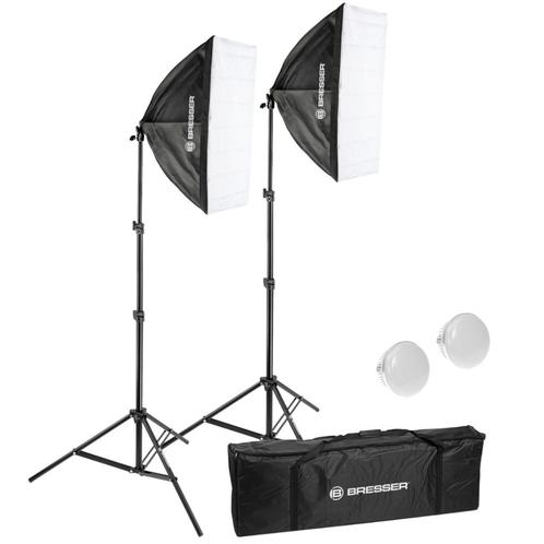 Bresser BR-225-B LED daglichtset, Audio, Tv en Foto, Fotografie | Fotostudio en Toebehoren, Zo goed als nieuw, Lamp of Flitsset