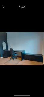Bureau + kast, Ophalen, Gebruikt, Bureau