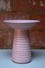 vaas donkerroze dark pink vintage studio pottery vase, Ophalen of Verzenden